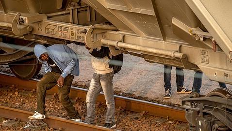 Inmigrantes en Calais