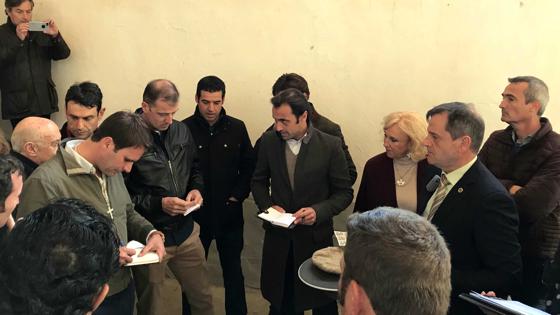 Las cuadrillas en el sorteo