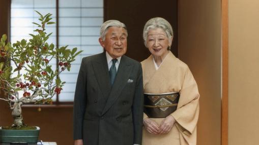 El emperador Akihito y la emperatriz Michiko en 2015