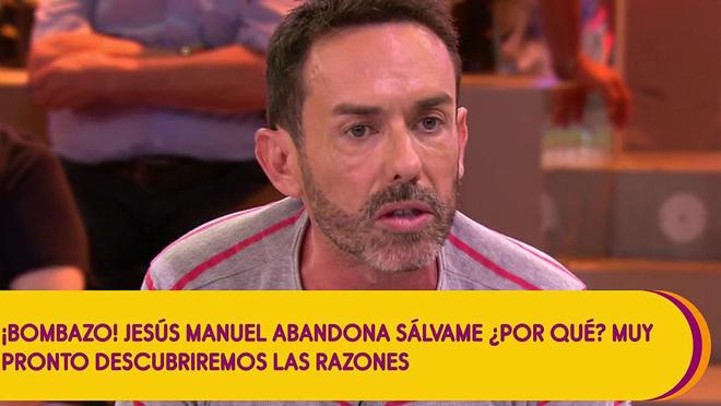 Jesús Manuel tras anunciar su salida de «Sálvame»