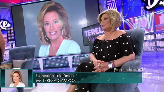La imagen a la que María Teresa Campos hacía referencia en «Sábado Deluxe»