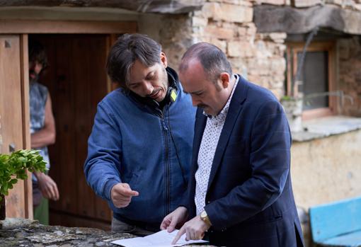 Carlos Areces (derecha), con Alberto Caballero