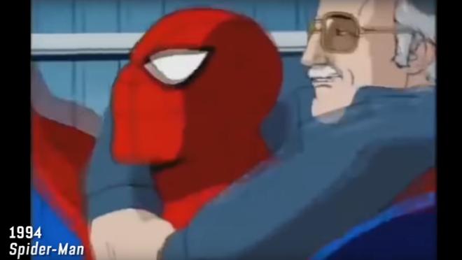 Stan Lee a hombres de Spiderman