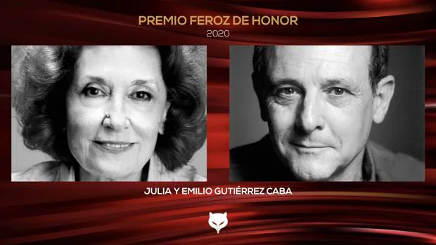 Julia y Emilio Gutiérrez Caba Premio Feroz de Honor 2020