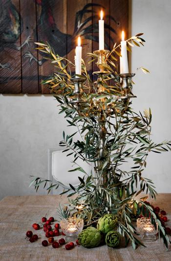 Adorno navideño a base de productos naturales
