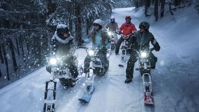 Así es la primera moto de nieve eléctrica ultraligera del mundo