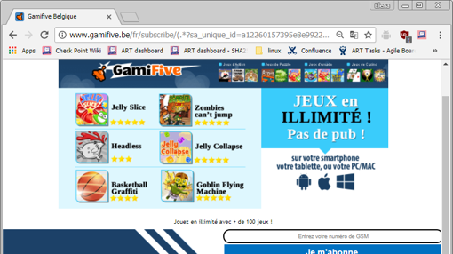 Falso servicio premium