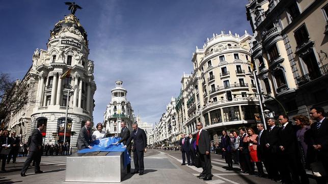 Retirada la maqueta de Gran Vía tras un accidente de tráfico