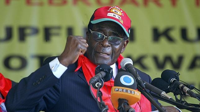 El dictador de Zimbabue. Robert Mugabe
