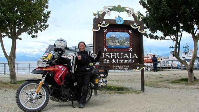 Alicia atravesó todo el continente americano hasta llegar a Ushuaia, conocida como la ciudad del fin del mundo