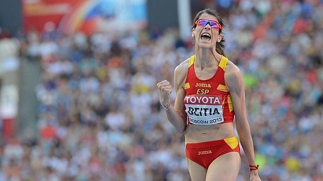 Ruth Beitia, bronce en el Mundial de Moscú con un salto de 1,97