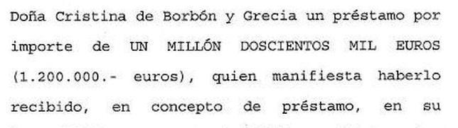 El Notario Acredita Que El Dinero Que El Rey Dio A La Infanta Fue Un Prestamo