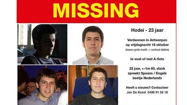 Cartel de búsqueda de Hodei Eguiluz en Internet