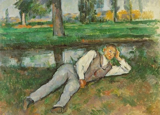 «Joven descansando», de Paul Cézanne
