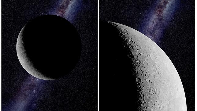 Combo de fotografías facilitadas por la NASA del planeta Mercurio