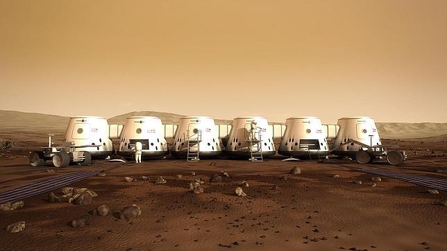 Recreación de las casas en las que vivirán los colonos en Marte, según Mars One