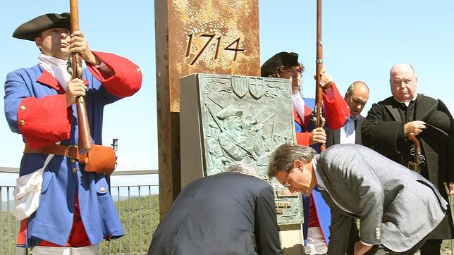 El presidente de la Generalitat, Artur Mas, durante los actos de conmemoración de la batalla de Talamanca