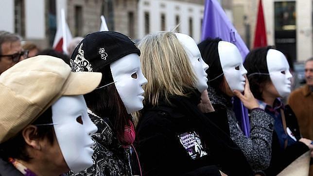 Mujeres contra la violencia de genero en Vigo