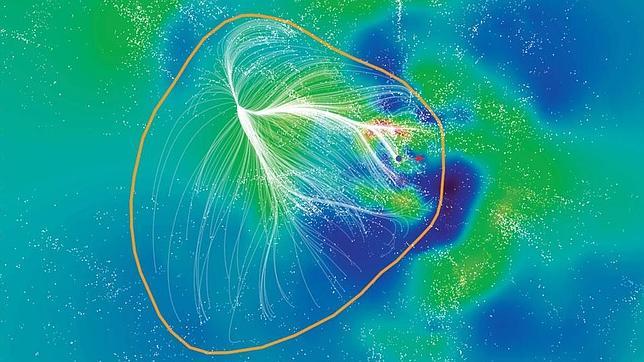 Esta imagen muestra un trozo del «Laniakea»