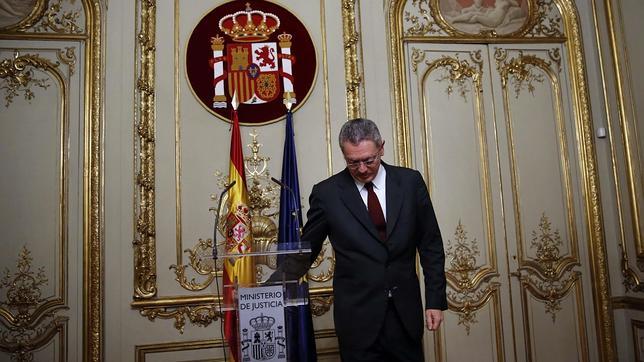 El ministro de Justicia, Alberto Ruiz Gallardón