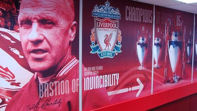Imagen de Bill Shankly en el estadio de Anfield