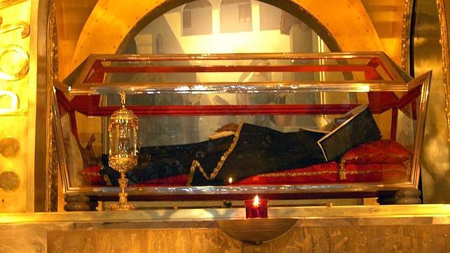 Santa Rita, en la basílica dedicada a ella junto al convento de las agustinas de Cascia