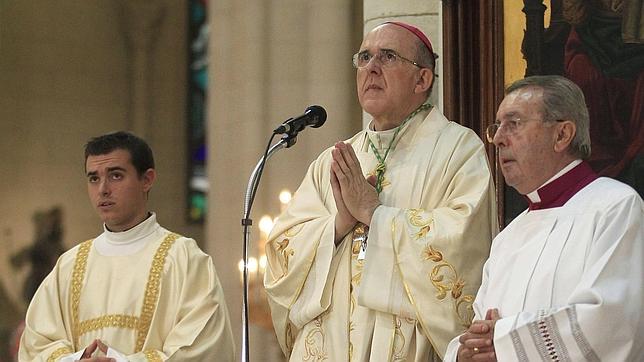 El arzobispo de Madrid, Carlos Osoro Sierra, durante la misa de su toma de posesión