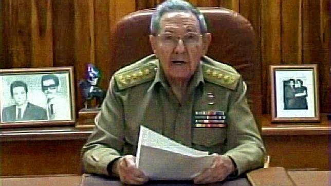 Raúl Castro, durante su mensaje