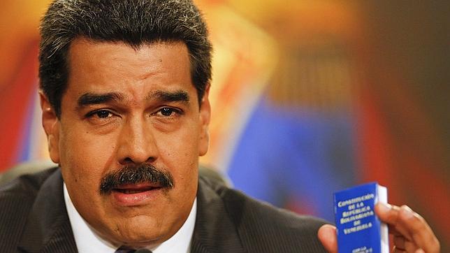 Maduro durante su conferencia en Caracas