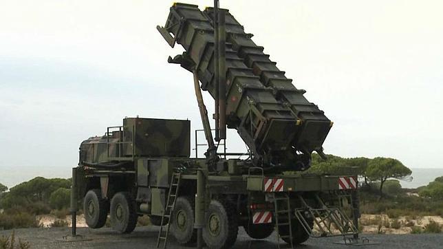 Lanzador del sistema de defensa antiaéreo Patriot