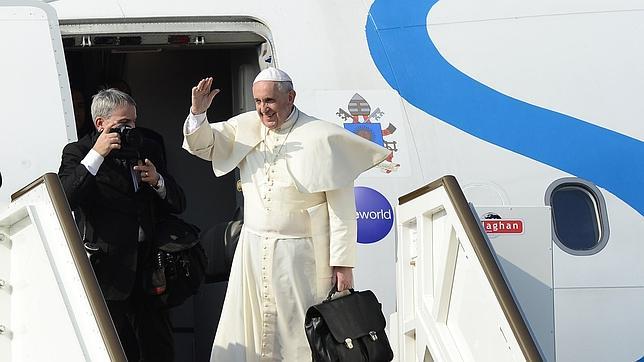 El Papa Francisco, en su despedida de Sri Lanka durante su reciente viaje a Asia