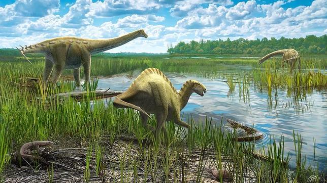 Reconstrucción del hábitat, fauna y flora de Lo Hueco durante el Cretácico Superior