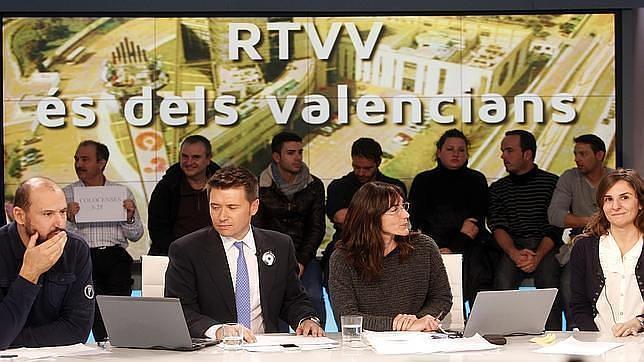 Imagen de una de las últimas emisiones de la televisión valenciana