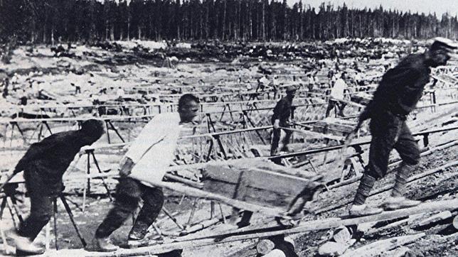 Imagen de un gulag soviético