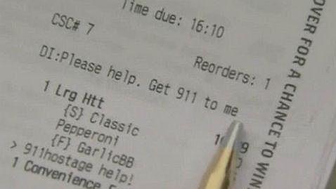 Imagen del pedido de la mujer a Pizza Hut