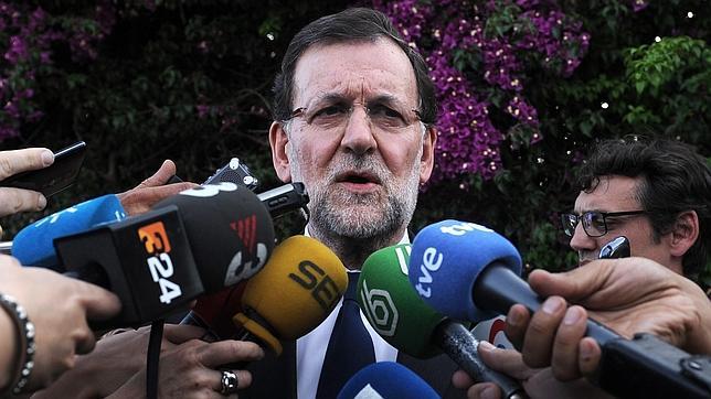 Rajoy en Sevilla, antes de reunirse con los familiares de las víctimas