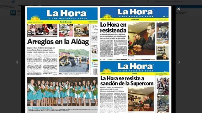 El diario afectado por la sanción