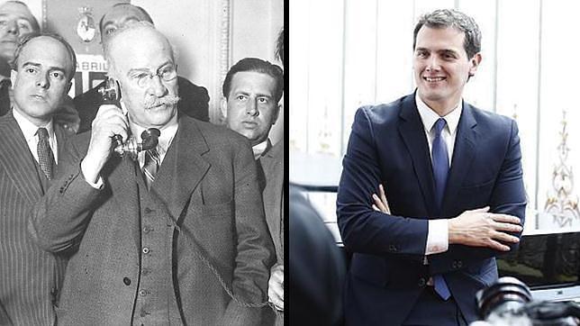 Alejandro Lerroux y Albert Rivera