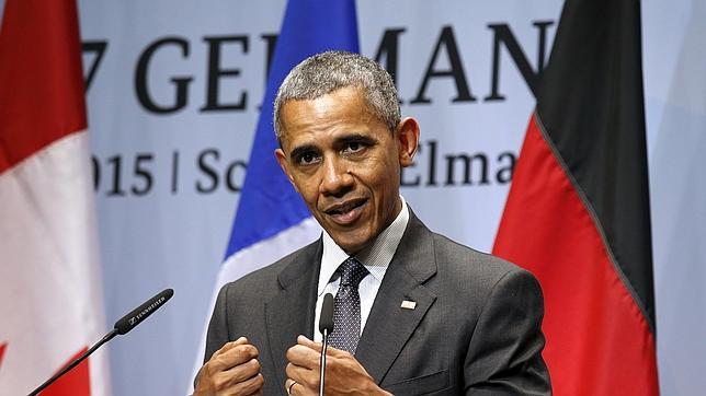 Obama comparece ante la prensa durante la cumbre del G-7