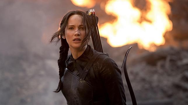 Jennifer Lawrence, en una escena de la película "Los juegos del hambre: Sinsajo Parte 1