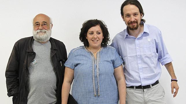 Pablo Iglesias, Estefanía Torres y Manuel Espinar