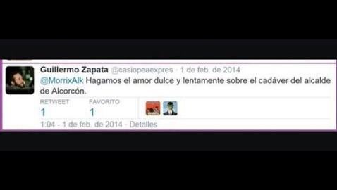 Tuit de Zapata cruzado con un candidato de «Ganar Alcorcón»