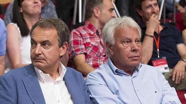 Jose Luis Rodríguez Zapatero y Felipe González en una foto de archivo