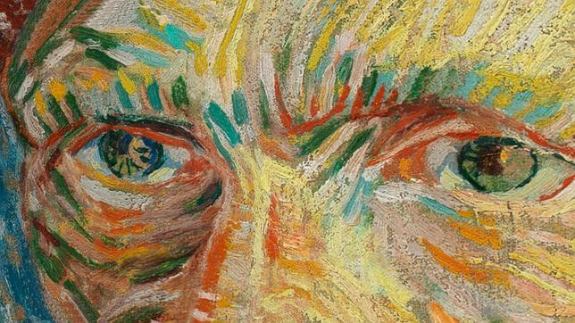 Fragmento de un autorretrato de Van Gogh