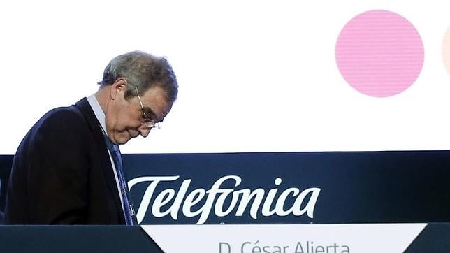 El presidente de Telefónica, César Alierta