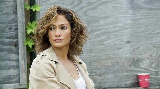 Jennifer López en el set de grabación