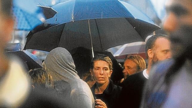 La ex mujer de Nisman, Sandra Arroyo, en una marcha en Buenos Aires