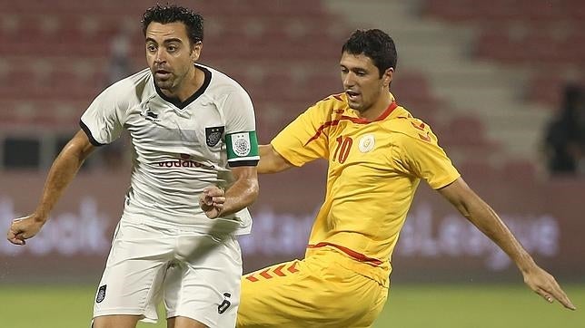 Xavi Hernández, con la camiseta del Al Saad