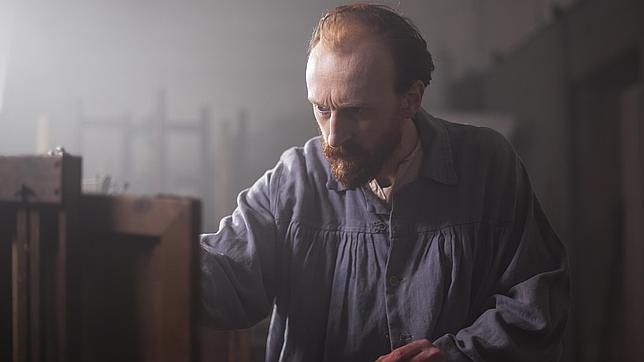 Jamie de Courcey, caracterizado como Van Gogh, en el documental