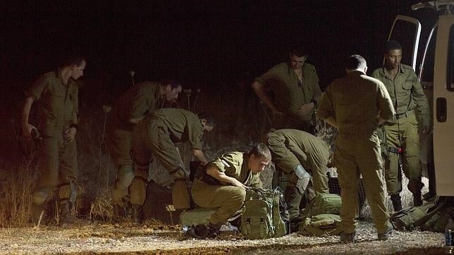 Un grupo de militares israelís durante la operación de búsqueda en los Altos del Golán